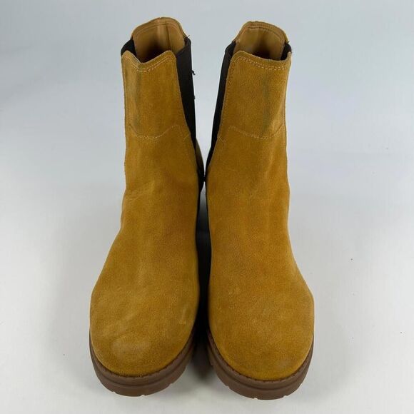 COLE HAAN Womens Goring Camea Round Toe Bootie US 9.5 Block Heel Leather Chelsea - Picture 3 of 12